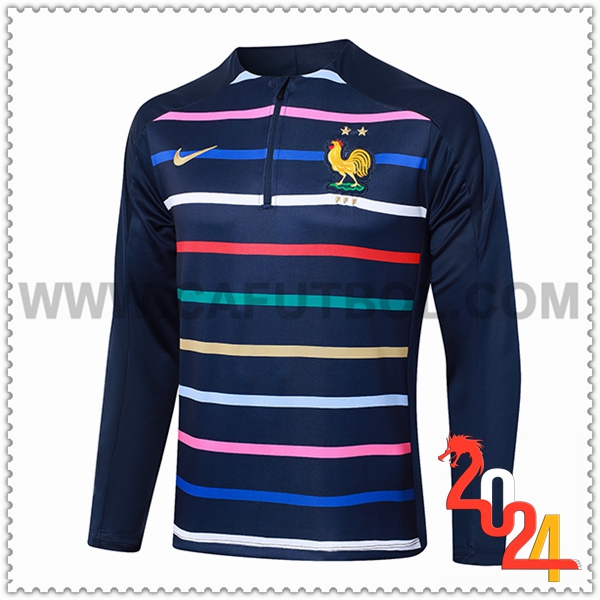 Sudadera Entrenamiento Francia azul real 2024 2025