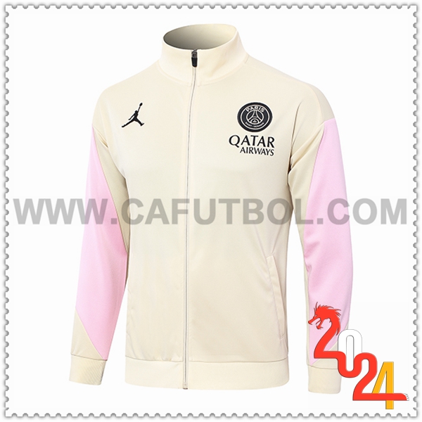 Chaquetas Futbol PSG Amarillo/Rosa 2024 2025