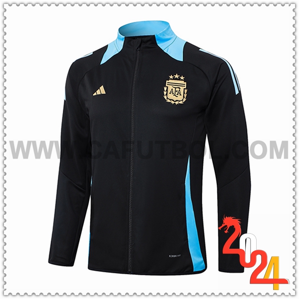 Chaquetas Futbol Argentina Negro/Azul 2024 2025