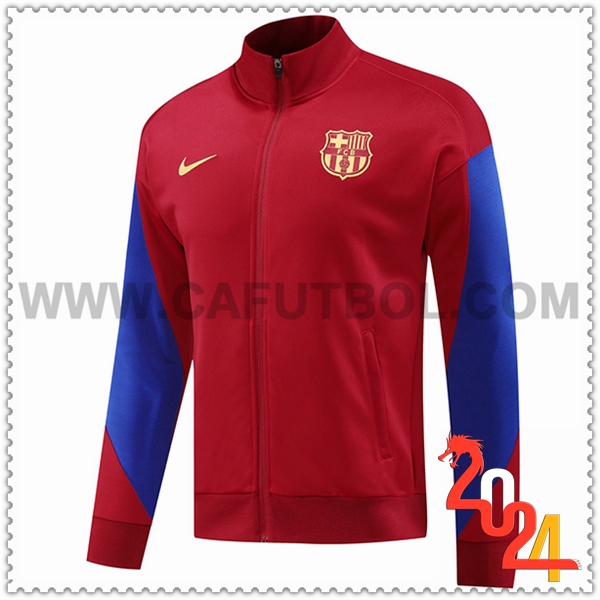 Chaquetas Futbol FC Barcelona Rojo/Azul 2024 2025 -03