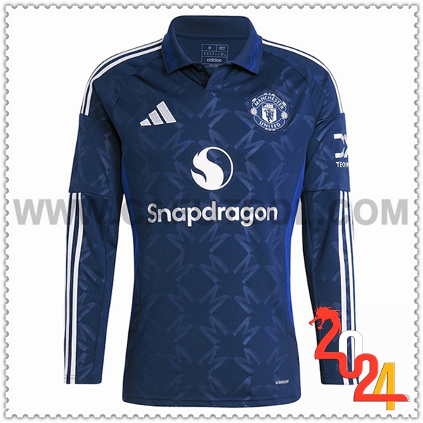 Segunda Nuevo Camiseta Manchester United Mangas largas 2024 2025