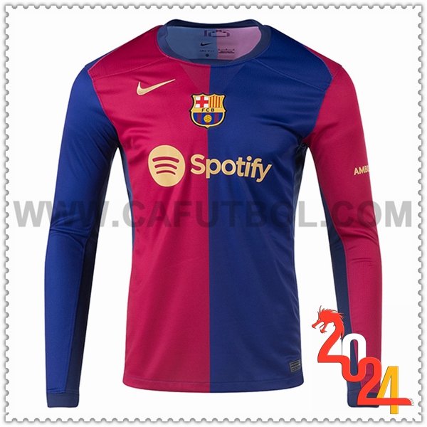 Primera Nuevo Camiseta FC Barcelona Mangas largas 2024 2025