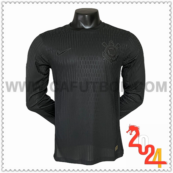 Segunda Camiseta Futbol Corinthians Mangas largas 2024 2025