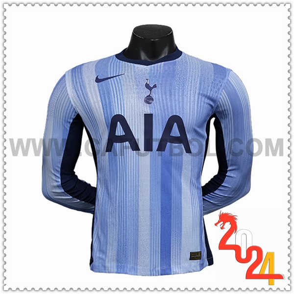 Segunda Camiseta Futbol Tottenham Hotspurs Mangas largas 2024 2025