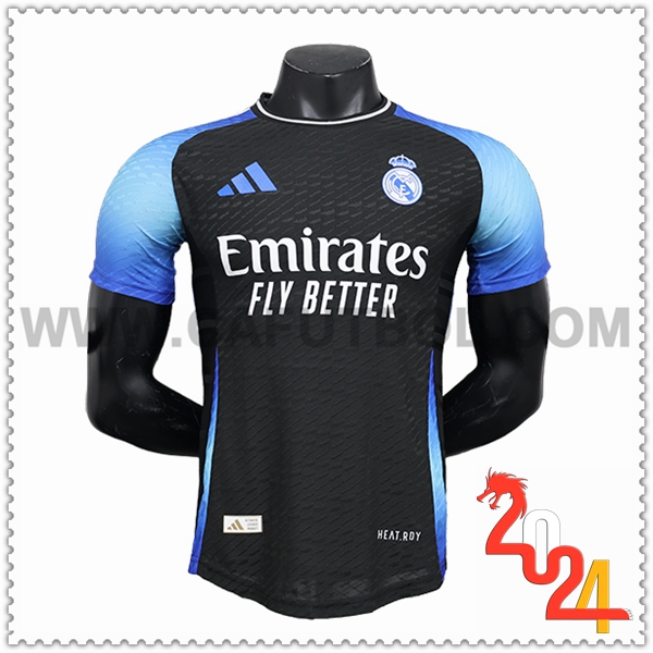 Camiseta Futbol Real Madrid Negro/Azul Edicion especial 2024 2025