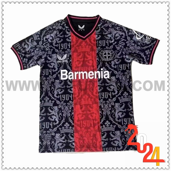 Camiseta Futbol Bayer 04 Leverkusen Negro Edicion especial 2024 2025