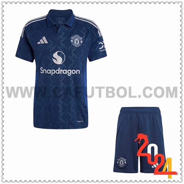 Segunda Nuevo Equipacion del Manchester United Ninos 2024 2025