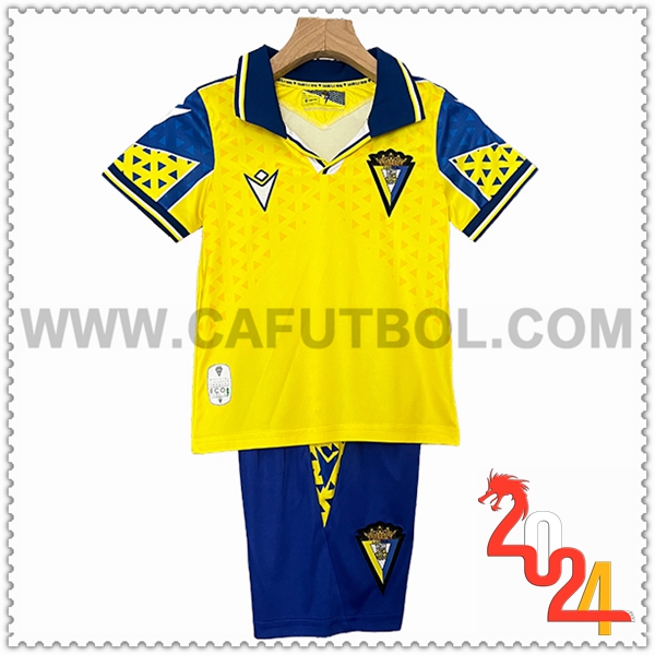 Primera Equipacion del Cadiz CF Ninos 2024 2025