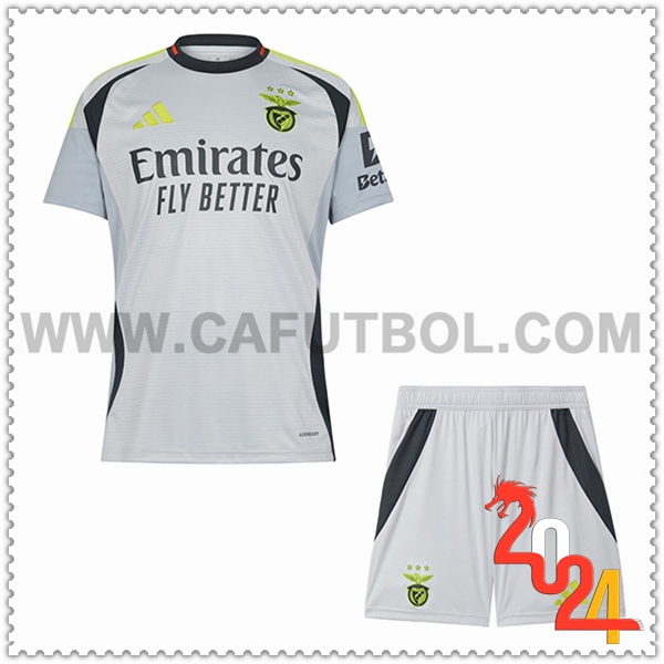 Tercero Nuevo Equipacion del Benfica Ninos 2024 2025