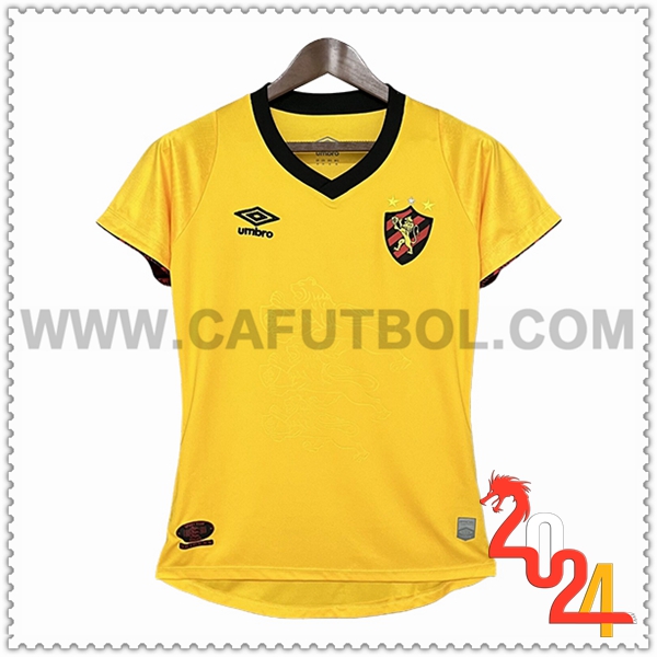 Segunda Camiseta Futbol Sport Recife Mujer 2024 2025