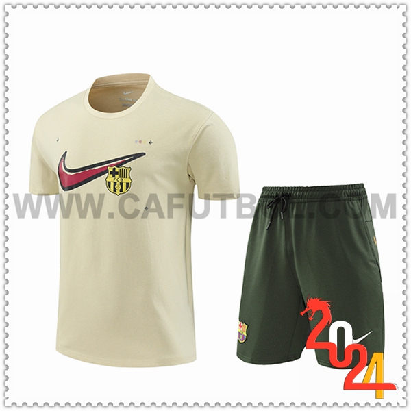 Camiseta Entrenamiento PSG Beige 2024 2025 -02