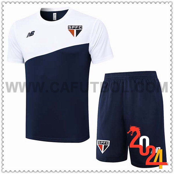 Camiseta Entrenamiento Sao Paulo FC Blanco/Azul 2024 2025