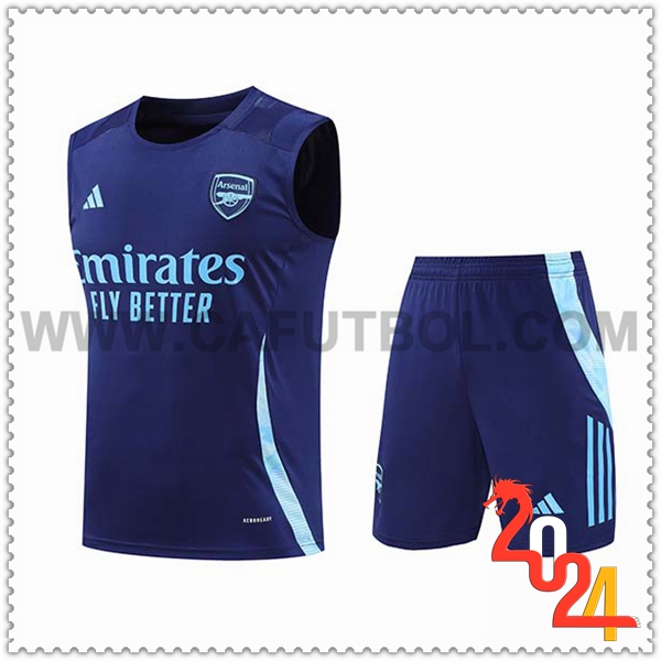 Camiseta Entrenamiento sin mangas Arsenal Azul 2024 2025