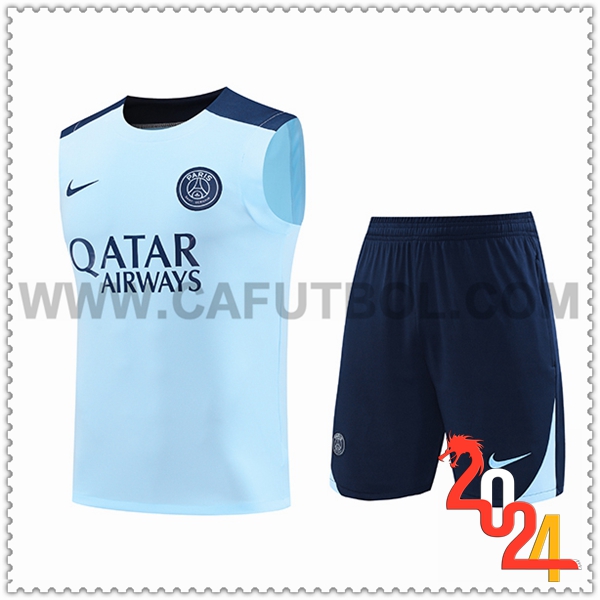 Camiseta Entrenamiento sin mangas PSG Azul 2024 2025