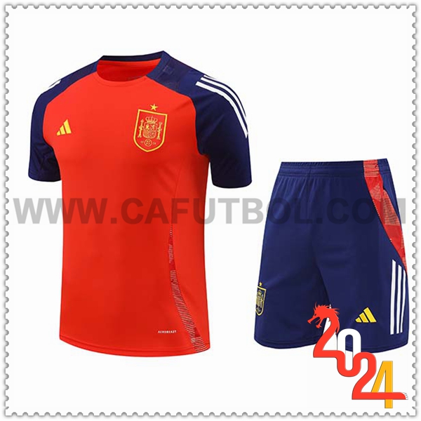 Camiseta Entrenamiento España Rojo/Azul 2024 2025 -03