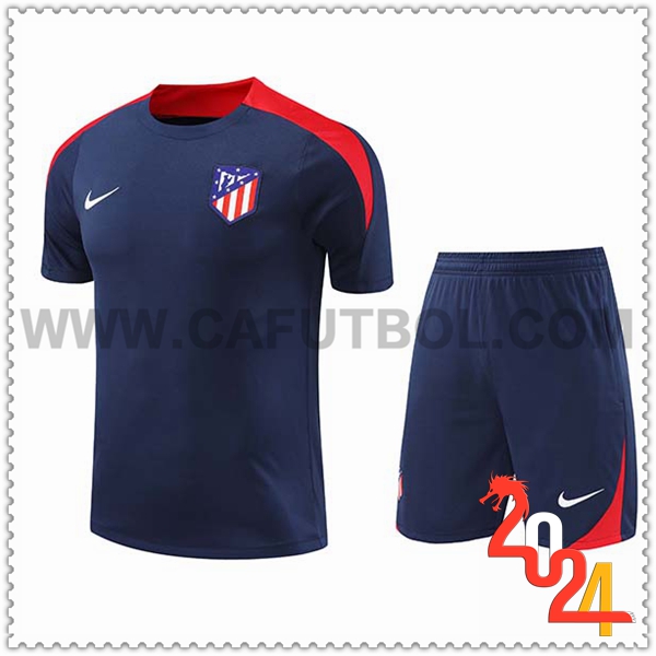 Camiseta Entrenamiento Atletico Madrid Azul/Rojo 2024 2025