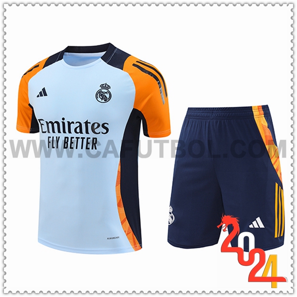 Camiseta Entrenamiento Real Madrid Azul/Naranja 2024 2025