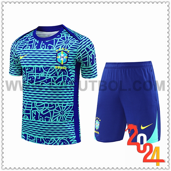 Camiseta Entrenamiento Brasil Azul/Verde 2024 2025 -03