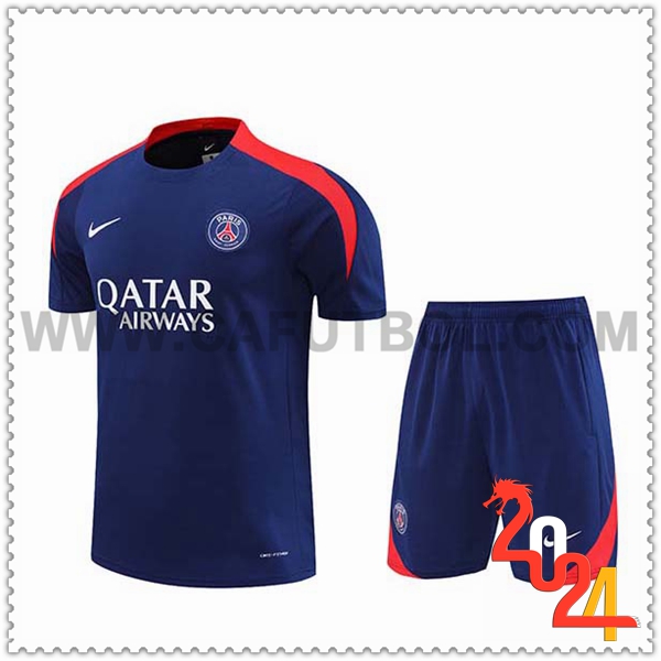 Camiseta Entrenamiento PSG Azul/Rojo 2024 2025