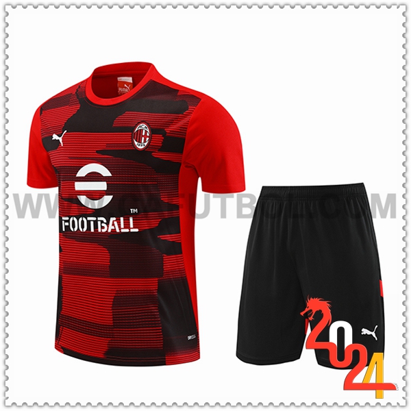 Camiseta Entrenamiento AC Milan Rojo/Negro 2024 2025