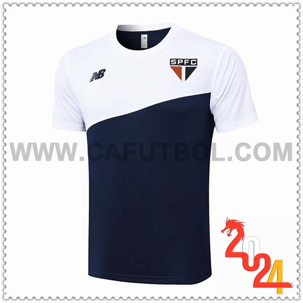 Camiseta Entrenamiento Sao Paulo FC Blanco/Azul 2024 2025