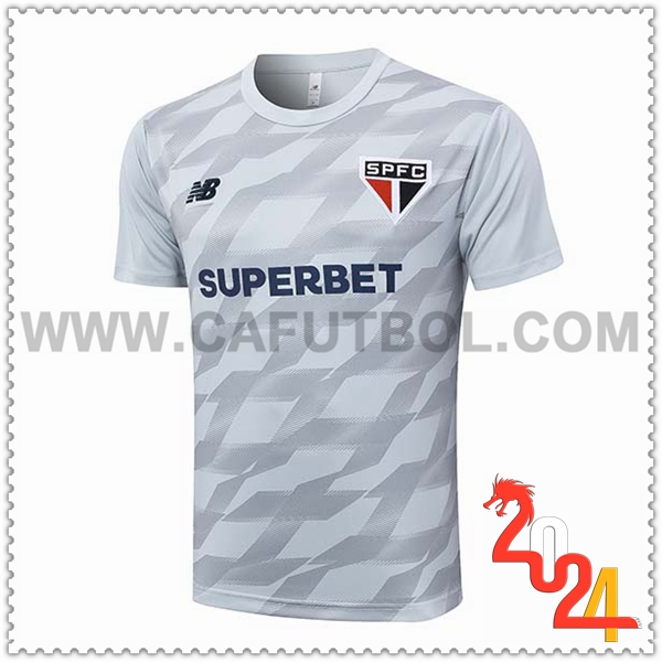 Camiseta Entrenamiento Sao Paulo FC Gris 2024 2025