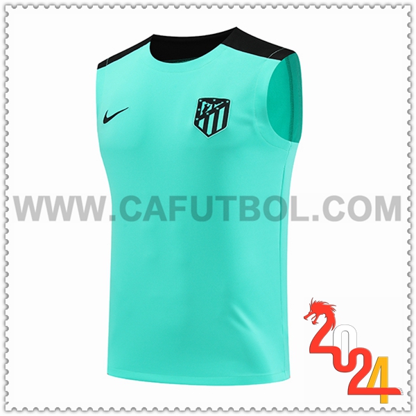 Chalecos De Futbol Atletico Madrid Verde/Negro 2024 2025