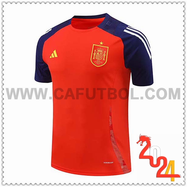 Camiseta Entrenamiento España Rojo/Azul 2024 2025