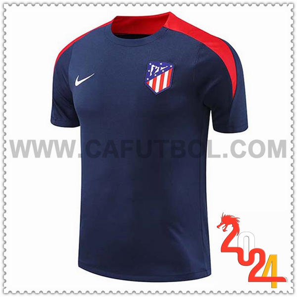 Camiseta Entrenamiento Atletico Madrid Azul/Rojo 2024 2025