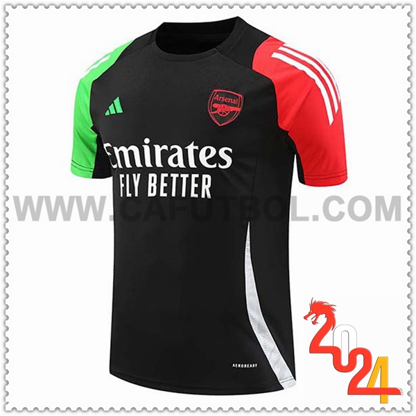 Camiseta Entrenamiento Arsenal Negro 2024 2025