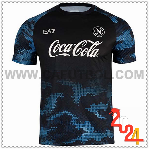 Camiseta Entrenamiento SSC Napoles Negro/Azul 2024 2025