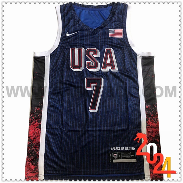 Camisetas USA (DURANT #7) 2024/25 Azul Oscuro