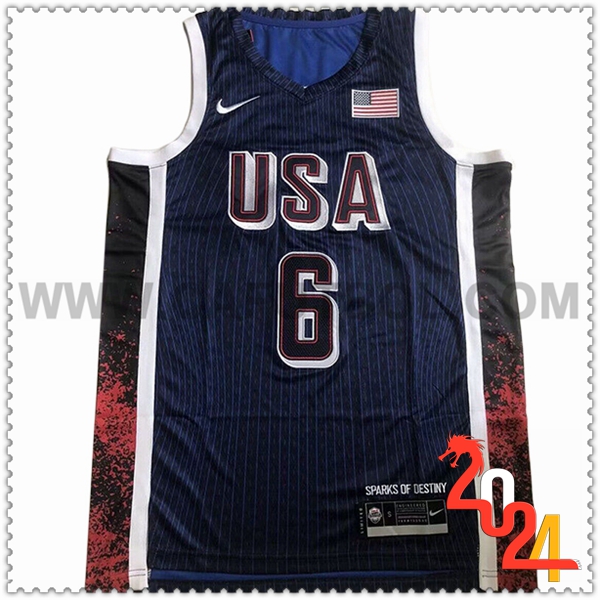 Camisetas USA (JAMES #6) 2024/25 Azul Oscuro -02