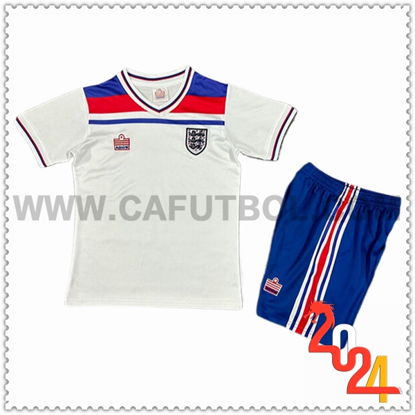 Primera Camiseta Retro Inglaterra Ninos 1982