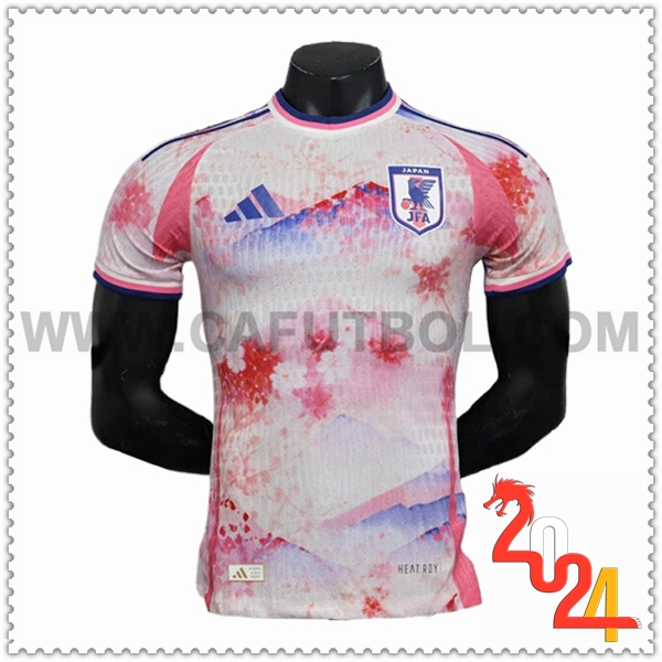 Camiseta Equipo Japon Blanco/Rosa Edicion especial 2024 2025