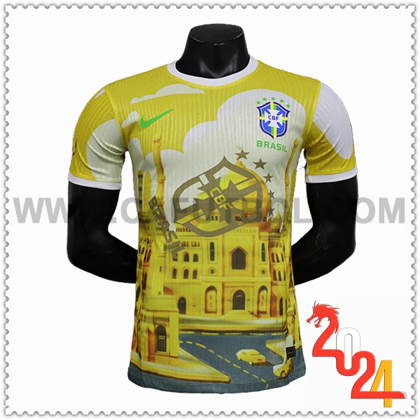 Camiseta Equipo Brasil AMARILLO Edicion especial 2024 2025