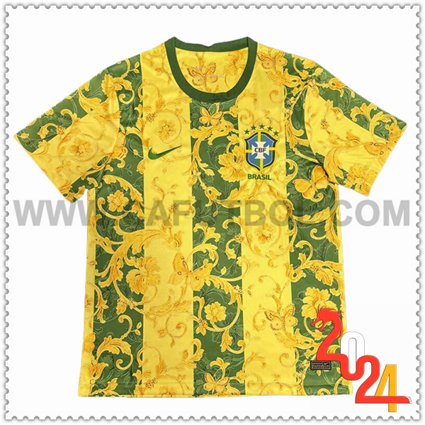 Camiseta Equipo Brasil AMARILLO Edicion especial 2024 2025