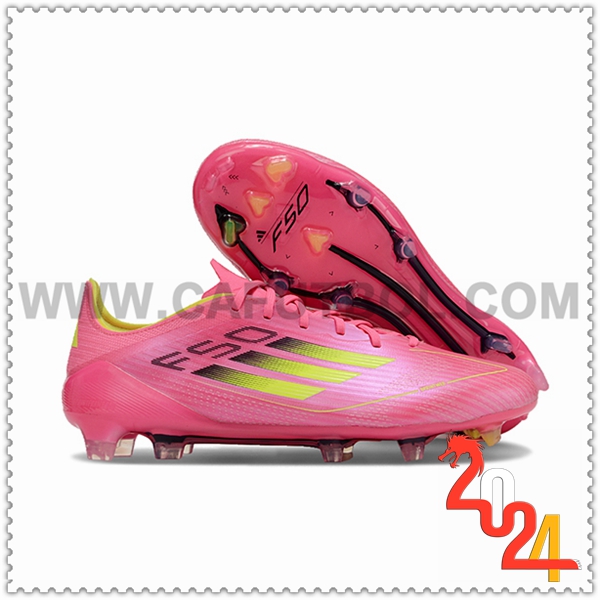 Adidas Botas De Fútbol F50 ELITE FG Rosa/Verde