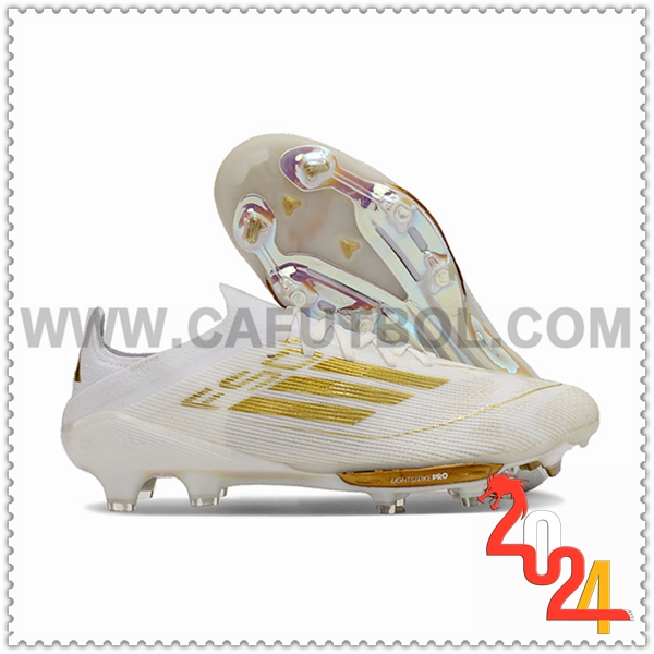 Adidas Botas De Fútbol F50+.1 FG Blanco/Amarillo