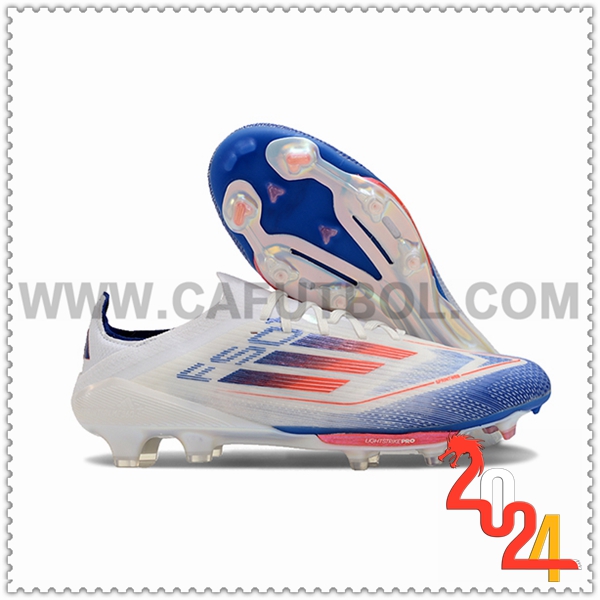 Adidas Botas De Fútbol F50+.1 FG Blanco/Azul/Naranja