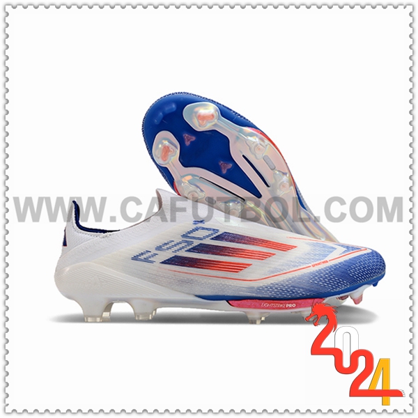 Adidas Botas De Fútbol F50+ FG Blanco/Azul/Naranja