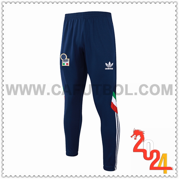 Pantalones Entrenamiento Italia azul real 2024 2025 -03