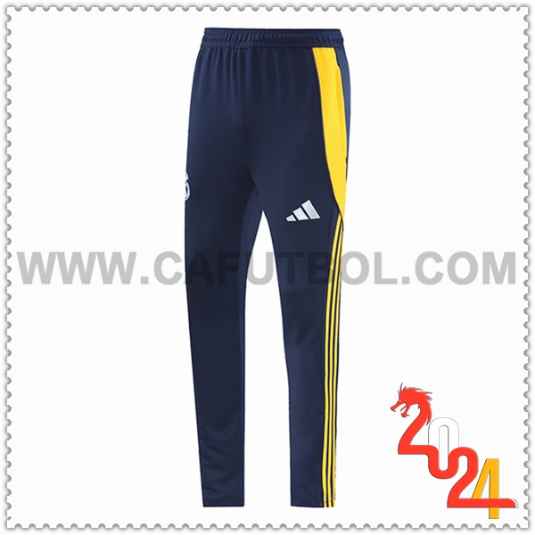 Pantalones Entrenamiento Real Madrid Azul/Amarillo 2024 2025 -03