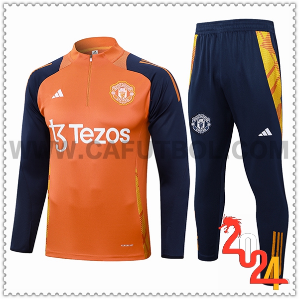 Chandal Futbol Manchester United Naranja/Azul 2024 2025 -03