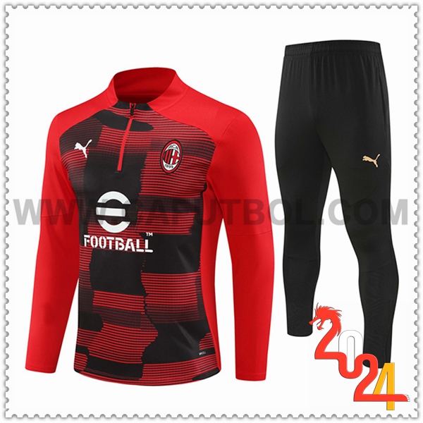 Chandal Futbol AC Milan Rojo/Negro 2024 2025 -03