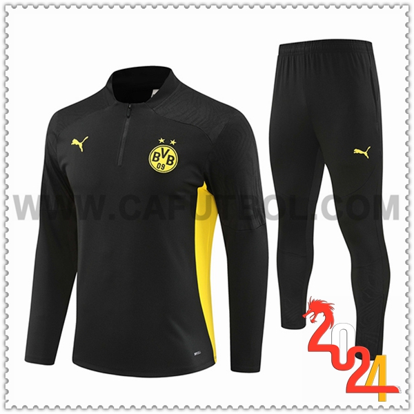 Chandal Futbol Dortmund Negro/Amarillo 2024 2025