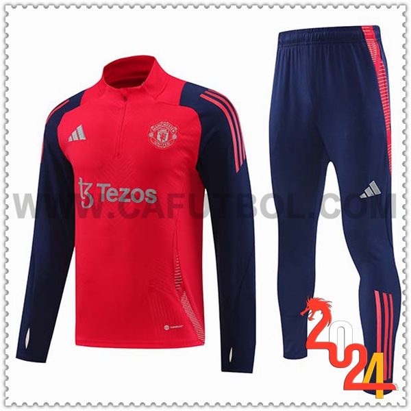 Chandal Futbol Manchester United Rojo/Azul 2024 2025