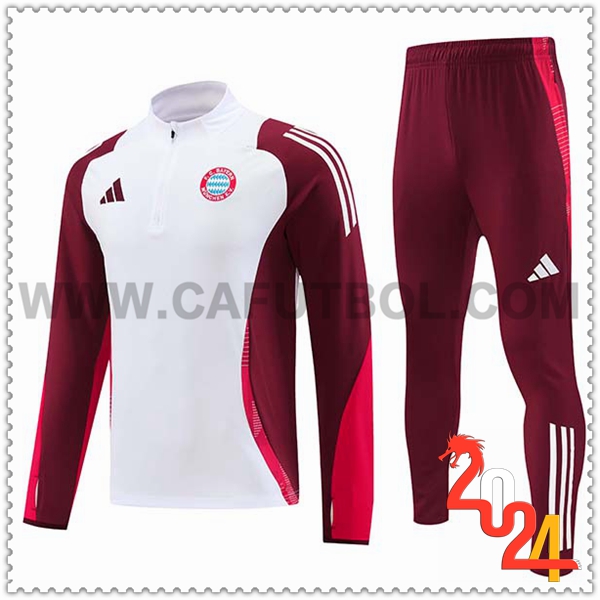 Chandal Futbol Bayern Munich Blanco/Rojo 2024 2025