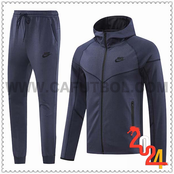 Chaqueta Con Capucha Chandal Rompevientos Chaqueta Nike azul real 2024 2025