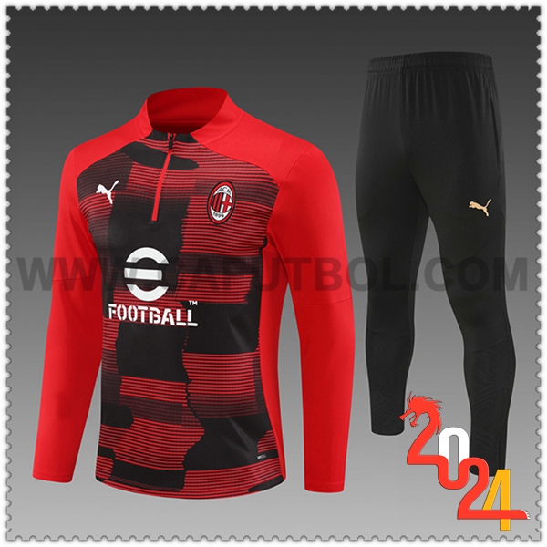 Chandal Futbol AC Milan Ninos Rojo/Negro 2024 2025 -03